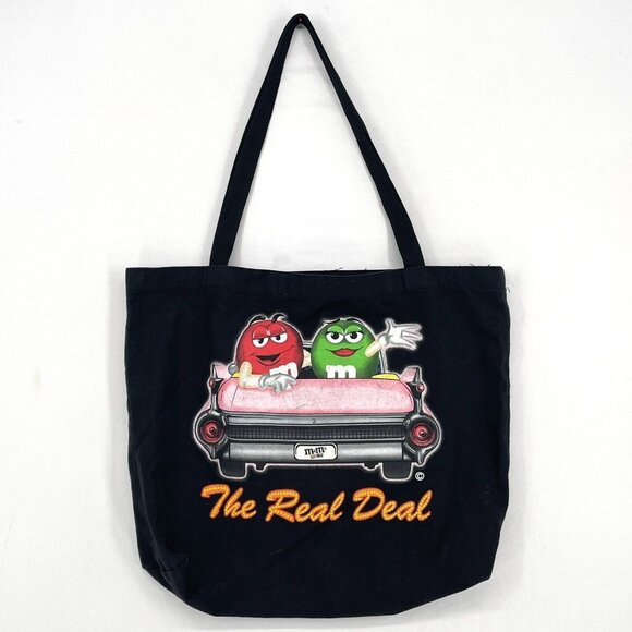Rare M&M's World Las Vegas Tote The Real Deal Cruisin in Vegas Large Bag Canvas - Picture 1 of 6